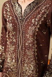 Neeshay Shagun Embroidered Raw Silk Unstitched 3Pc Suit - MAHROOB