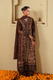Neeshay Shagun Embroidered Raw Silk Unstitched 3Pc Suit - MAHROOB