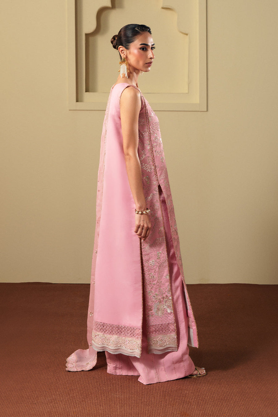 Neeshay Shagun Embroidered Raw Silk Unstitched 3Pc Suit - ARMEEN