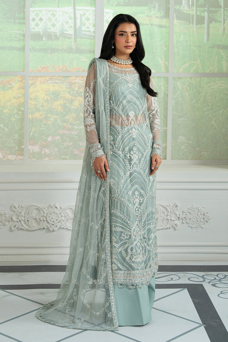 Zarif Inara Sequins Embroidered Net Unstitched 3Pc Suit ZRI-01 RUHYA