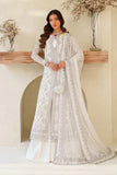 Zarif Meesa Sequins Embroidered Net Unstitched 3Pc Suit - Meehar