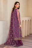 Zarif Iris Sequins Embroidered Net Unstitched 3Pc Suit ZRI-04 SALVIA