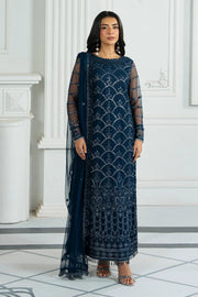 Zarif Inara Sequins Embroidered Net Unstitched 3Pc Suit ZRI-02 MELISA