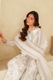 Zarif Meesa Sequins Embroidered Net Unstitched 3Pc Suit - Meehar