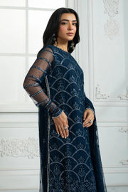 Zarif Inara Sequins Embroidered Net Unstitched 3Pc Suit ZRI-02 MELISA