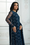 Zarif Inara Sequins Embroidered Net Unstitched 3Pc Suit ZRI-02 MELISA