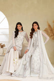 Zarif Meesa Sequins Embroidered Net Unstitched 3Pc Suit - Meehar