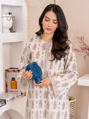 Limelight Summer Unstitched Printed Lawn 2Pc Suit U3347 Off White
