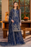 Zarif Iris Sequins Embroidered Net Unstitched 3Pc Suit ZRI-05 ZINNIA