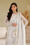 Zarif Meesa Sequins Embroidered Net Unstitched 3Pc Suit - Meehar
