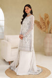 Zarif Meesa Sequins Embroidered Net Unstitched 3Pc Suit - Meehar