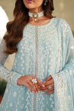 Zarif Meesa Sequins Embroidered Chiffon Unstitched 3Pc Suit - Munaar