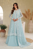 Zarif Meesa Sequins Embroidered Chiffon Unstitched 3Pc Suit - Munaar