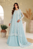 Zarif Meesa Sequins Embroidered Chiffon Unstitched 3Pc Suit - Munaar