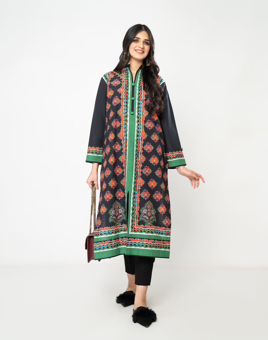 Hemstitch Winter Pret 2 Piece Printed Khaddar Suit WP-07 Kiara