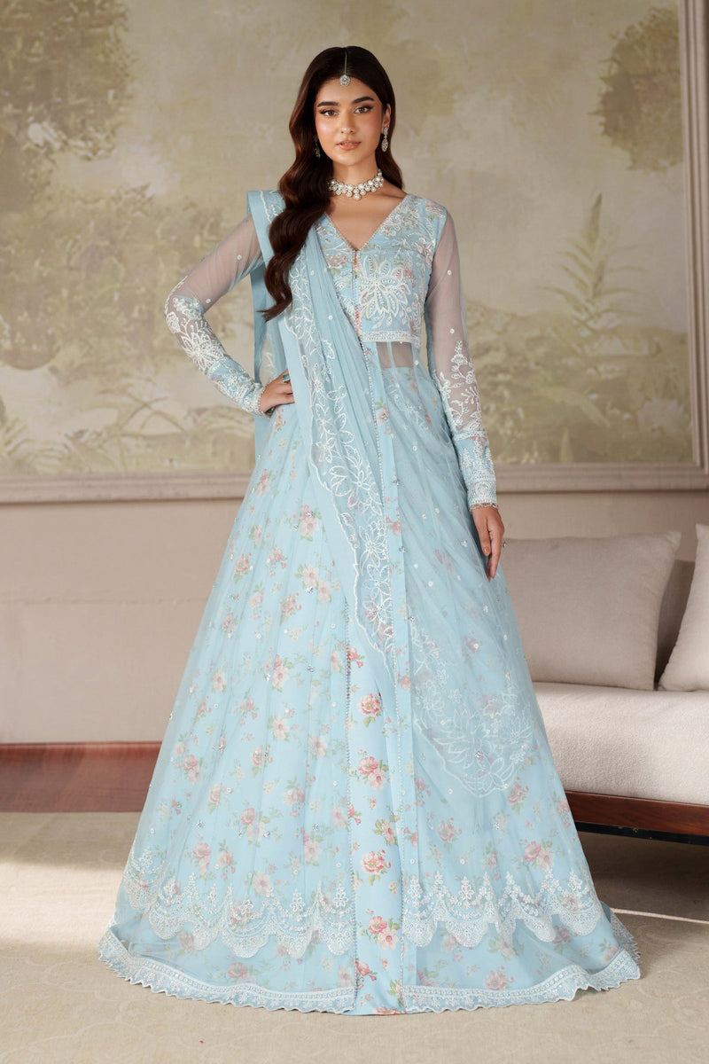 Zarif Zaneera Embroidered Net Unstitched 3Pc Suit ZRF-ZPE-02 AROOSH