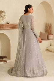 Zarif Meesa Sequins Embroidered Net Unstitched 3Pc Suit - Lemha