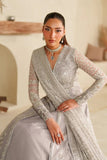 Zarif Meesa Sequins Embroidered Net Unstitched 3Pc Suit - Lemha