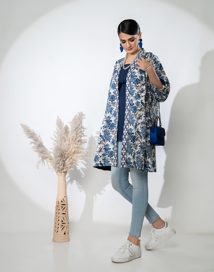 Hemstitch Winter Pret 1 Piece Printed Khaddar Shirt WP-02 Grace