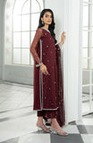 Zarif Arzu Embroidered Net Unstitched 3Pc Suit UNST-HW-04 SOLENA