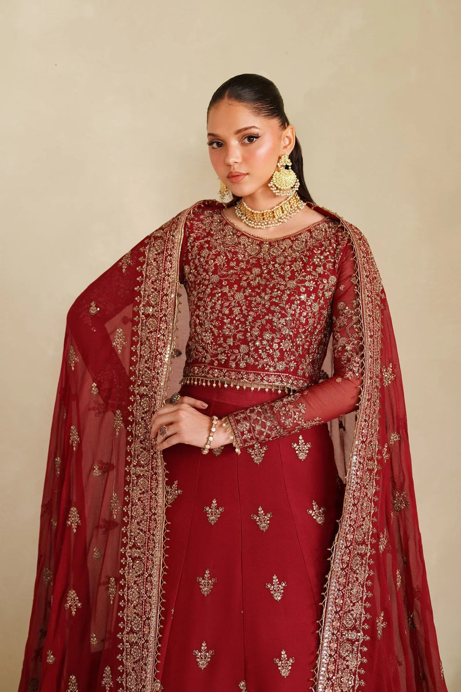 Zarif Meesa Sequins Embroidered Chiffon Unstitched 3Pc Suit - Sumrah