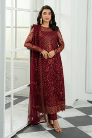 Zarif Inara Sequins Embroidered Net Unstitched 3Pc Suit ZRI-08 EYMEN