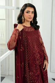 Zarif Inara Sequins Embroidered Net Unstitched 3Pc Suit ZRI-08 EYMEN