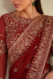 Zarif Meesa Sequins Embroidered Chiffon Unstitched 3Pc Suit - Sumrah