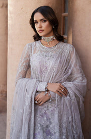Zarif Shehnai Embroidered Luxury Net Unstitched 3Pc Suit ZS-04 BARSHA