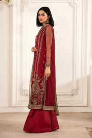 Zarif Formals Sequins Embroidered Net Unstitched 3Pc Suit ZFE-02 ALISON