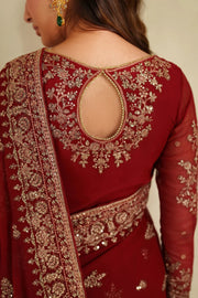 Zarif Meesa Sequins Embroidered Chiffon Unstitched 3Pc Suit - Sumrah