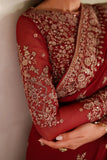 Zarif Meesa Sequins Embroidered Chiffon Unstitched 3Pc Suit - Sumrah