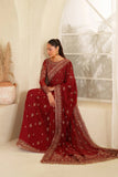 Zarif Meesa Sequins Embroidered Chiffon Unstitched 3Pc Suit - Sumrah