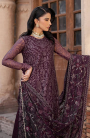 Zarif Shehnai Embroidered Luxury Net Unstitched 3Pc Suit ZS-10 SEMIRA