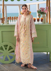 Kanwal Malik Mira Summer Lawn Unstitched Embroidered 3Pc Suit - Milaa