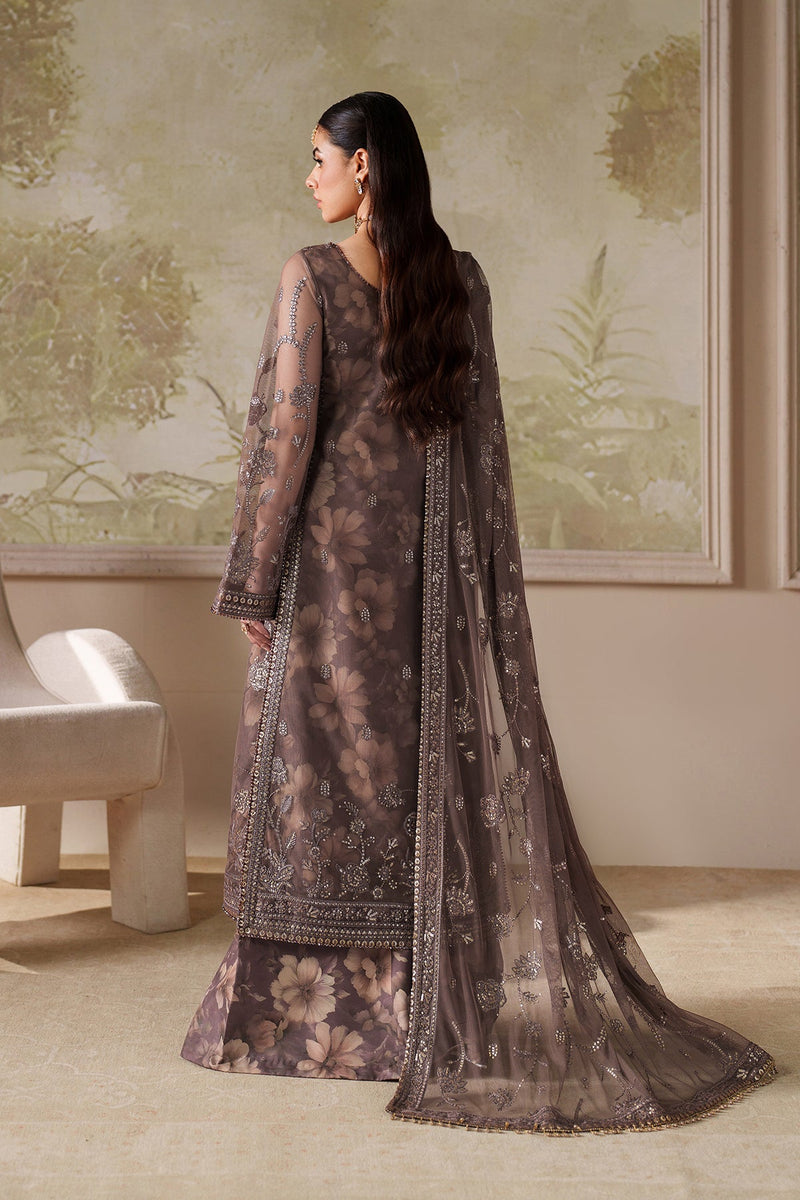 Zarif Zaneera Embroidered Net Unstitched 3Pc Suit ZRF-ZPE-08 MAHVEER