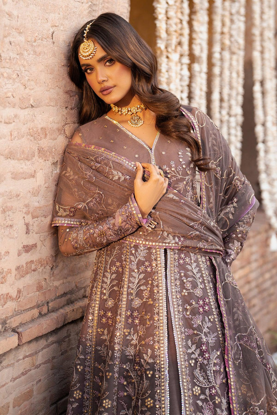 Zarif Shehnai Embroidered Luxury Net Unstitched 3Pc Suit ZS-02 NOOR