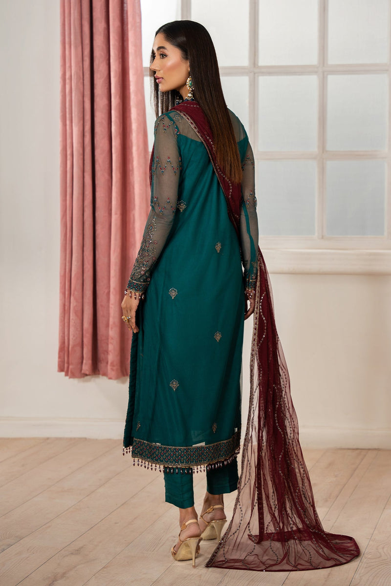 Zarif Heer Sequins Embroidered Net Unstitched 3Pc Suit Z-06 NUHA