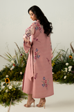 Zarposh Folds Ready to Wear Womens 2Piece Crepe Fabric Suit - FLORIN