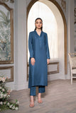 HemStitch Basic Bliss Arabic Lawn Stitched 2Piece Suit - Dove