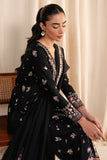 Neeshay Fall Pret Embroidered Karandi Stitched 3Pc Suit - Noir Garden