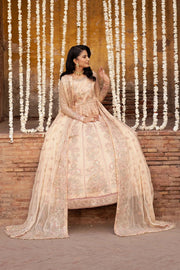 Zarif Shehnai Embroidered Luxury Net Unstitched 3Pc Suit ZS-03 HEER