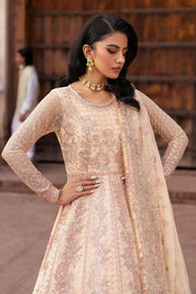 Zarif Shehnai Embroidered Luxury Net Unstitched 3Pc Suit ZS-03 HEER