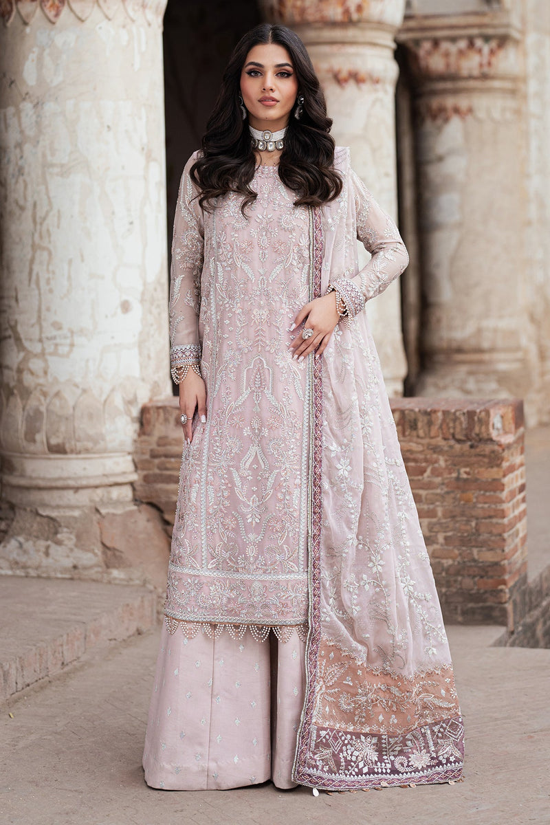 Zarif Shehnai Embroidered Luxury Chiffon Unstitched 3Pc Suit ZS-07 MANARA