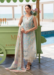 Kanwal Malik Mira Summer Lawn Unstitched Embroidered 3Pc Suit - Tiya