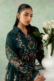Zarposh Folds Ready to Wear Womens 2Piece Crepe Fabric Suit - Evara