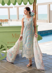 Kanwal Malik Mira Summer Lawn Unstitched Embroidered 3Pc Suit - Tiya