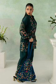 Zarposh Folds Ready to Wear Womens 2Piece Crepe Fabric Suit - Evara