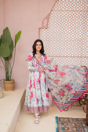 Maria Osama Khan Casual Pret 3 Piece Suit - FLORAL BLISS