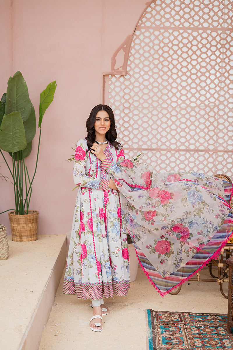 Maria Osama Khan Casual Pret 3 Piece Suit - FLORAL BLISS